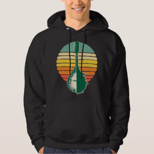 Veste À Capuche Mandolin Lover Trees Reflection 80s Sunset B rétro