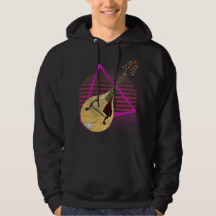Veste À Capuche Mandolin Lover Vintage Mandolin Vaporwave 80s Aest