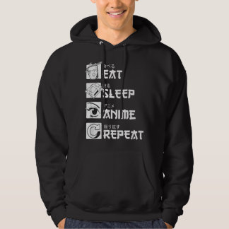 Veste À Capuche Manger Dormir Anime Répéter
