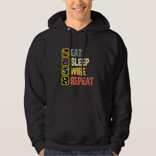 Veste À Capuche Manger Dormir Fil Répéter Électricien Monteur Trav