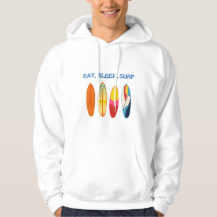 Veste À Capuche Manger, Dormir, Surf, Répéter - Vie de plage