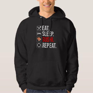 Veste À Capuche Manger. Dormir. Sushi. Répéter