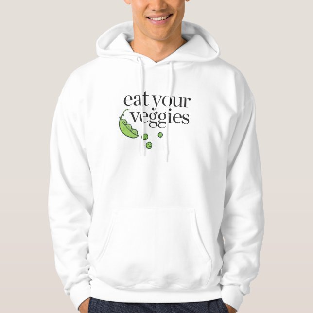 Veste À Capuche Mangez de votre légume (Devant)