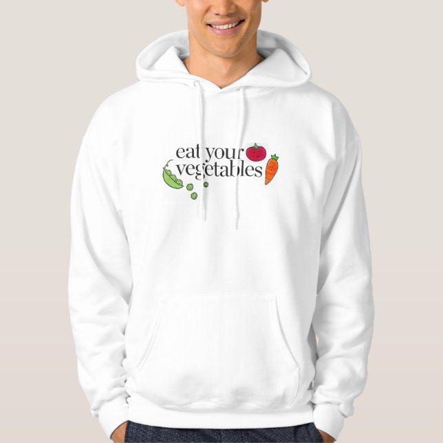 Veste À Capuche Mangez vos légumes (Devant)