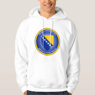 Veste À Capuche Manteau d'armoiries de Bosnie-Herzégovine forme ci