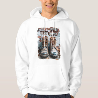 Veste À Capuche Marcher à un kilomètre dans mes chaussures - Inspi