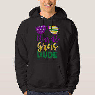 Veste À Capuche Mardi Gras Dude Drapeau Américain Lunettes de sole