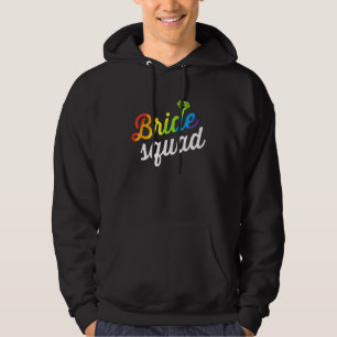 Veste À Capuche Mariée Drapeau Arc-en-ciel LGBT Fête de Bacheloret