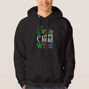 Veste À Capuche Mariée sur la fête de Bachelorette de vin de nuage