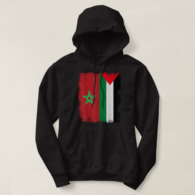 Veste À Capuche Maroc Palestine (Design devant)