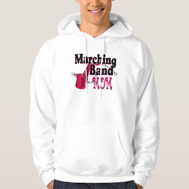 Veste À Capuche Marquage de bande maman/ saxophone (Devant)
