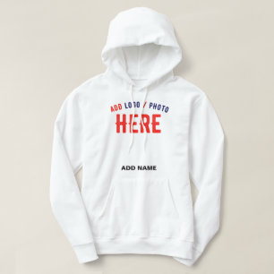 VESTE À CAPUCHE MARQUE BLANCHE MODERNE ET PERSONNALISABLE VÉRIFIÉE