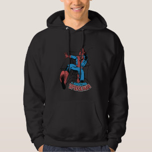Veste À Capuche Marvel Comics Spider-Man Balançant sur sa Toile