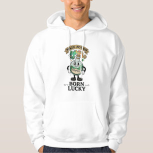 Veste À Capuche Mascotte de dessin animé rétro Botto Née Chanceuse