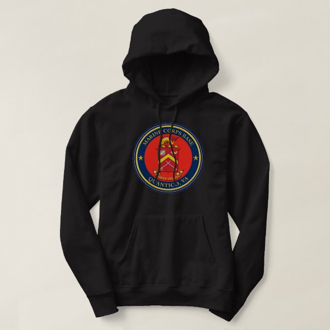 Veste À Capuche MCB Quantico Virginia Militaire vétéran FBI DEA Pa (Design devant)