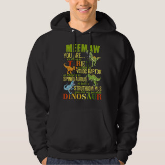 Veste À Capuche Meemaw Vous Êtes Aussi Forte Que Rex Fun Dinosaur 