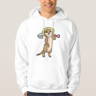 Veste À Capuche Meerkat en tant que fermier avec Shovel