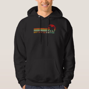 Veste À Capuche Meilleur Chih Tzu Papa Jamais Rétro Shih Tzu Chien
