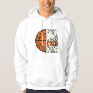 Veste À Capuche Meilleur Coach Papa Ever Basket Vintage Vector Des