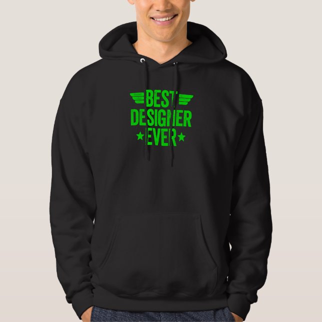 Veste À Capuche Meilleur concepteur jamais (Devant)