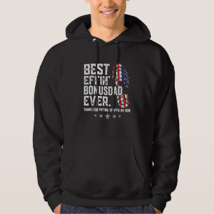 Veste À Capuche Meilleur Effin Bonus Papa Merci Jamais De Mettre A
