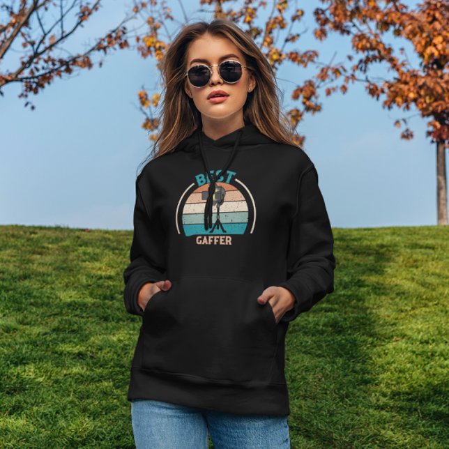 Veste À Capuche Meilleur Gaffer - Rétro (Créateur téléchargé)