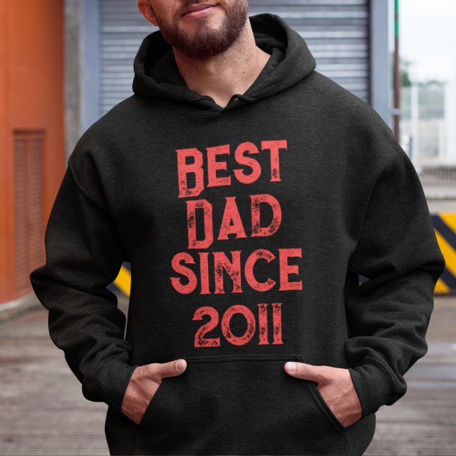 Veste À Capuche Meilleur papa depuis [2011] (Créateur téléchargé)