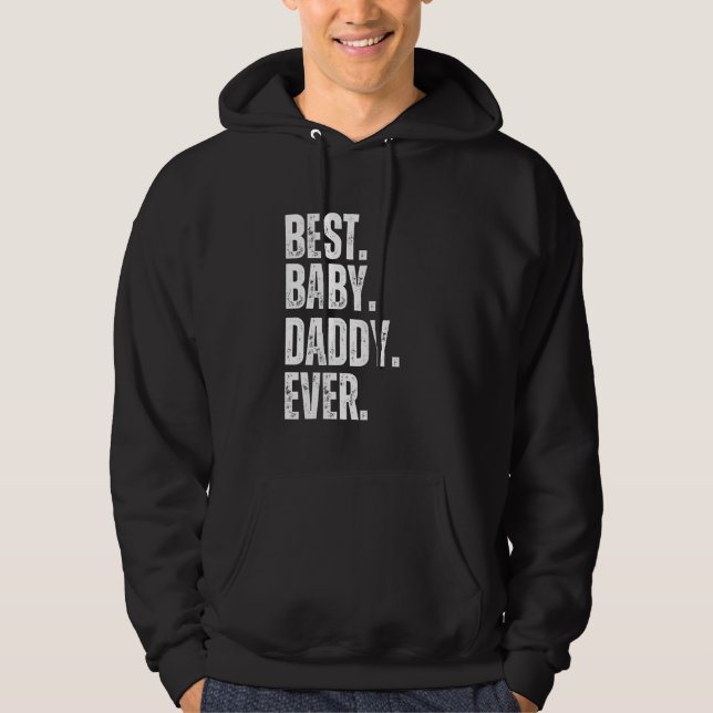Veste À Capuche Meilleur papa papa papa pour papa Faire-part bébé (Devant)