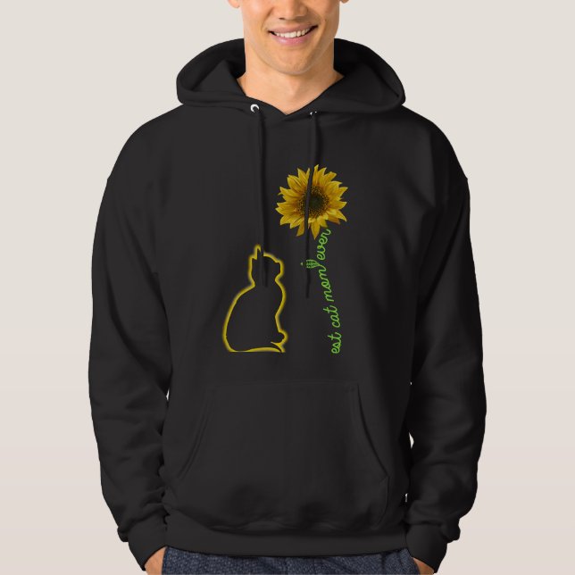 Veste À Capuche Meilleure maman chatte pour la mère Feline de tour (Devant)