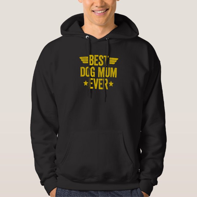 Veste À Capuche Meilleure maman de chien jamais 9 (Devant)