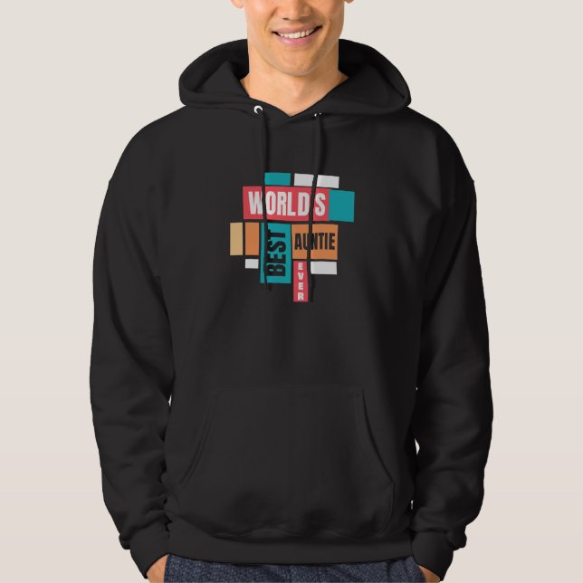 Veste À Capuche Meilleure Tante Du Monde, Tante Design de Nephe (Devant)