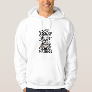 Veste À Capuche Meilleure vie avec Bulldog