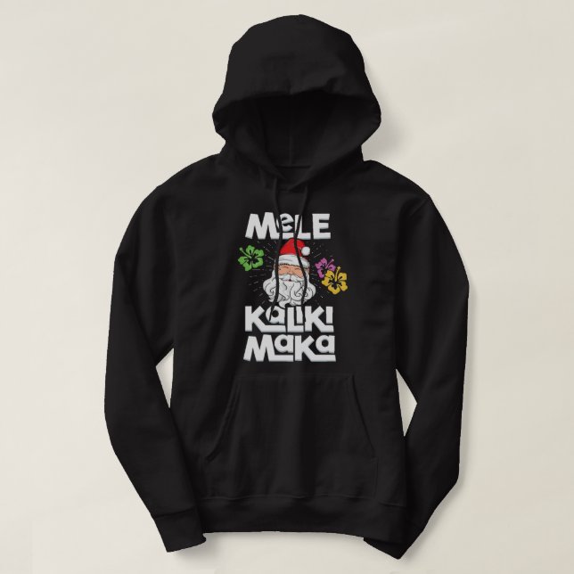 Veste À Capuche Mele Kalikimaka Merry Christmas Hawaii Hawaii (Design devant)