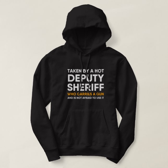 Veste À Capuche Membre Sheriff Girfriend Petit ami Épouse de la fe (Design devant)