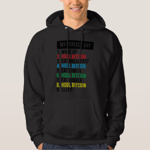 Veste À Capuche Mème Bitcoin HODL BTC Idée pour un Bitcoiner