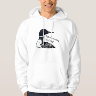 Veste À Capuche Mème drôle Stupide Loup Oiseau Canadien