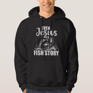 Veste À Capuche Même Jésus avait une histoire de poisson 