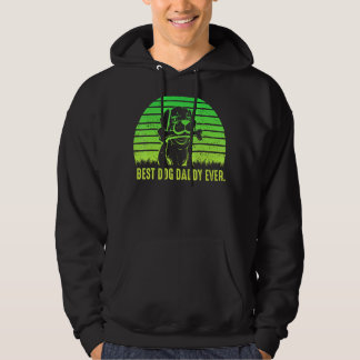 Veste À Capuche Mens Best Chien Papa Jamais Père Day Citation Dit 