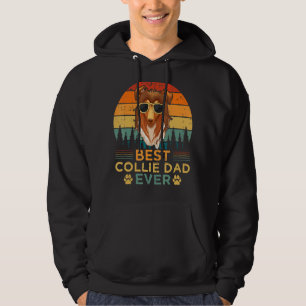 Veste À Capuche Mens Collie Dog Vintage Best Collie Papa's Père