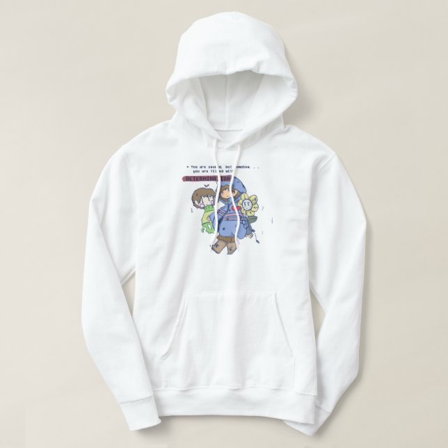 Veste À Capuche Mens Drôle Frisk Undertale Plus Puis Awesome (Design devant)