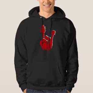 Veste À Capuche Mens Electric Guitare Devil Horns Devil Main Heav