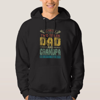 Veste À Capuche Mens J'Ai Deux Titres Papa Et Grand-Papa Founny Fa