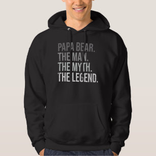Veste À Capuche Mens Papa Porte L'Homme Le Mythe La Légende Meille