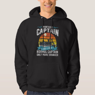 Veste À Capuche Mens Pontoon Capitaine Bateau de démarrage présent