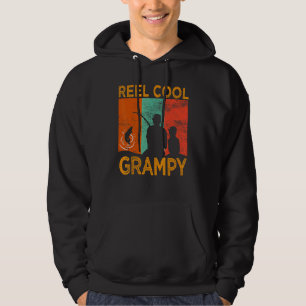 Veste À Capuche Mens Reel Cool Grampy Fishing Papa Vintage Grandin