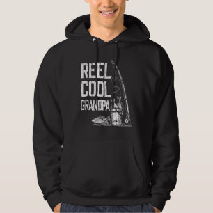 Veste À Capuche Mens Reel Cool Grandpa T Chemise Pêche Pour Père