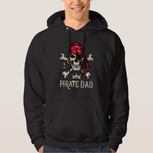 Veste À Capuche Mens Retro Style Crâne Squelette Pirate Papa Père