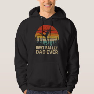 Veste À Capuche Mens Vintage Meilleur ballet Papa Ever Father's D