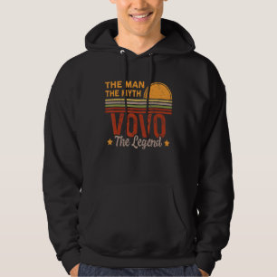 Veste À Capuche Mens Vovo L'Homme Mythe Légende Retro Grand Père