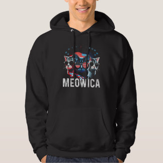 Veste À Capuche Meowica Patriotic Three Cats 4th of July Kids Amer